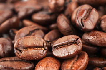 Naklejka premium Brown coffee beans