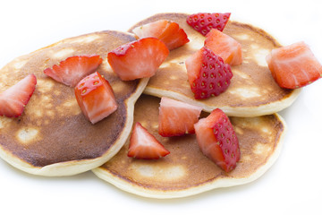 Pancake, on the isolated background.