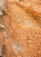 Road construction site