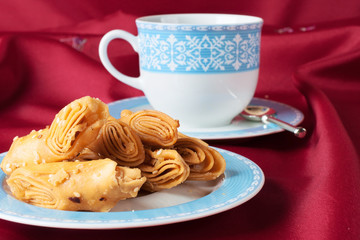 Puff pastry with sesame seeds