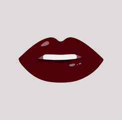 Sweet vinous lips