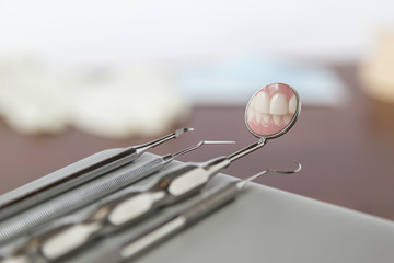 Teeth dental exam mirror
