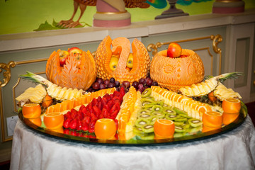 Fototapeta na wymiar pumpkin fruits and vegetables