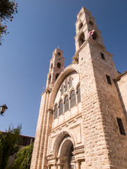 Modern Greek Orthodox convent in at Nablus in the West Bank, Isr