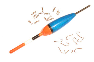 Fishing float with hooks © mikhaff1984