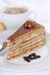 Kaffee und Kuchen essen Torte Nachtisch, Dessert