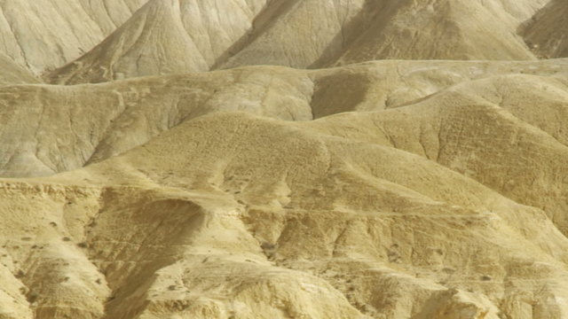 Stock Video Footage panorama of a mountainous desert landscape shot in Israel at 4k with Red.