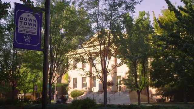 Shot of ormsby county courthouse in carson city nevada.
