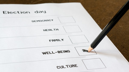 Selective social values on voting. 