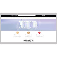 Obraz premium Cyber monday