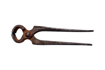 old rusty pliers