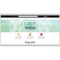 Obraz premium Cyber monday