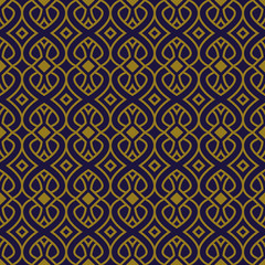 Elegant antique background image of curve cross line pattern.
