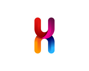 Letter X Colorful Logo Design