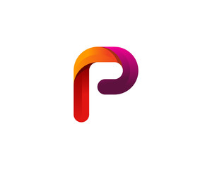 Letter P Colorful Logo Design
