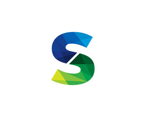 Fototapeta premium Letter S Color Poly Logo Design