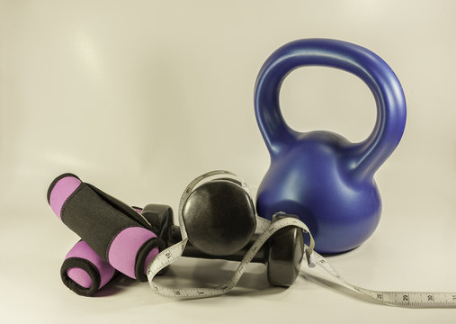 Fitness gear used for personal training.