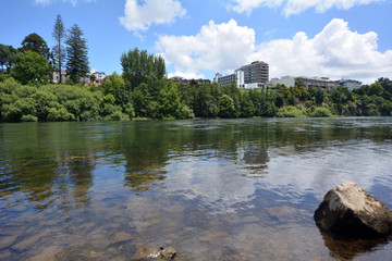 Waikato River passing through Hamilton, New Zealand