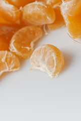 Fototapeta na wymiar Tangerine segments