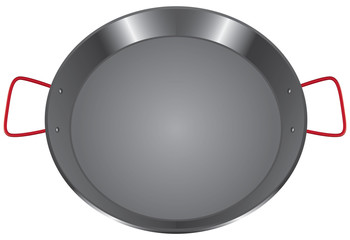 Steel pan with two handles
