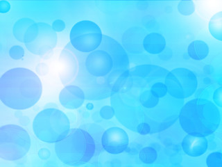 Lights on blue background.