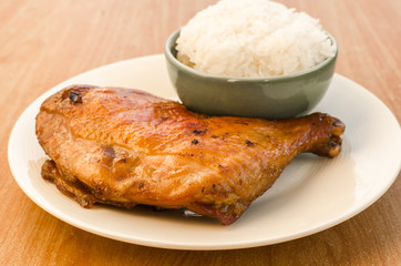 grilled chicken legs