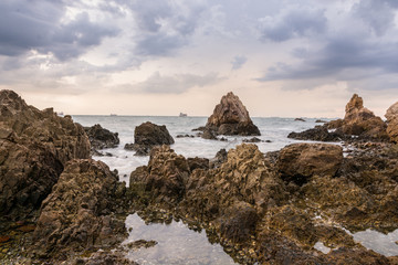 Sunset on the sea