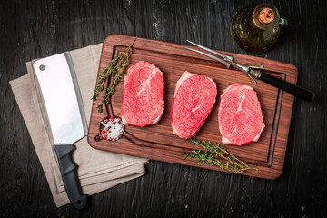 Raw fresh Tender Steak