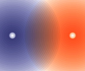 background of intersecting spheres