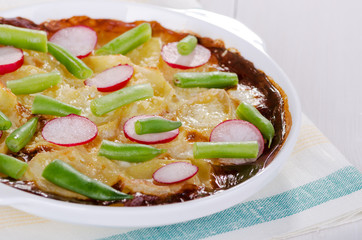 Baked potato gratin