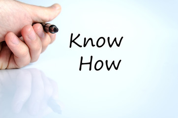 Know how text concept