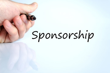 Sponsorship text concept