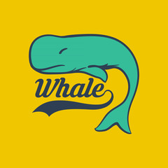 Whale logo vector