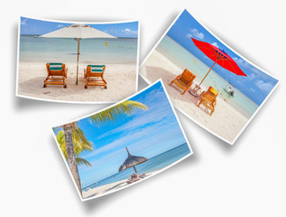 plages de l'&icirc;le Maurice sur photos souvenirs 