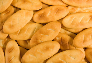Isolated image of  tasty cookie biscuits closeup