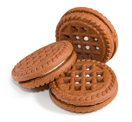 image of delicious cookies close-up