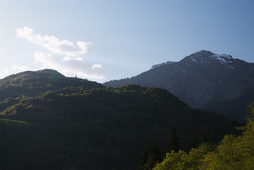 Georgia mountains in summer time
