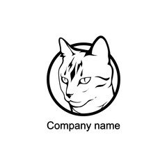 Cat logo.Vector