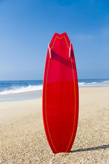 Red surfboard