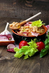 Fagioli e pancetta