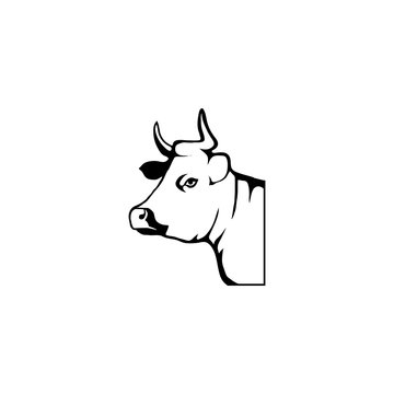 Cow logo.Vector