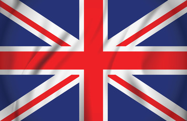 vector image of british flag