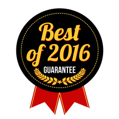 Best of 2016 label or stamp