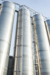 Industrial silos in the chemical industry