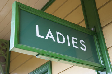 Obraz premium Ladies Toilet Sign