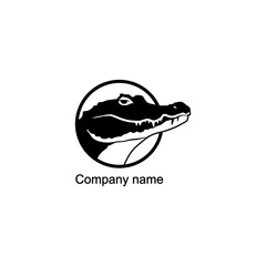 Naklejka premium Crocodile logo.Vector