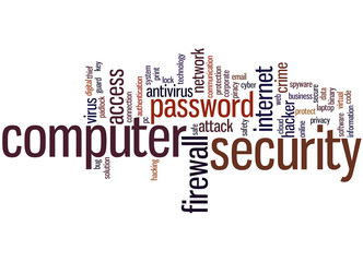 Computer security, word cloud concept 4