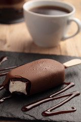 Ice cream bar and coffee