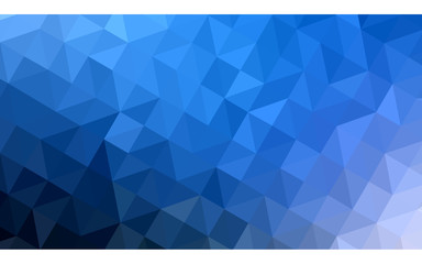 Dark blue polygonal design illustration, which consist of triangles and gradient in origami style.