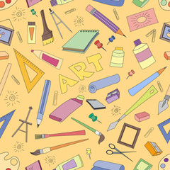 Doodle pattern of art